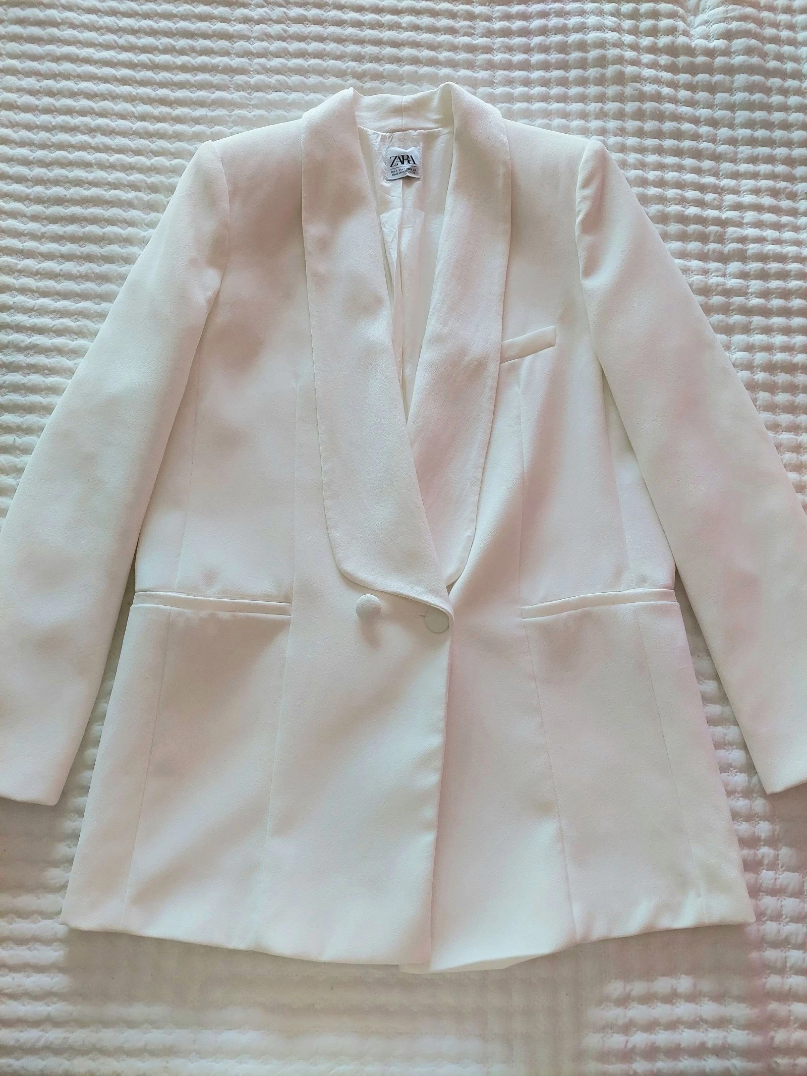 Zara White Blazer